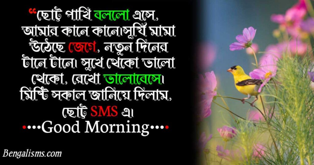 good morning sms in bangla 