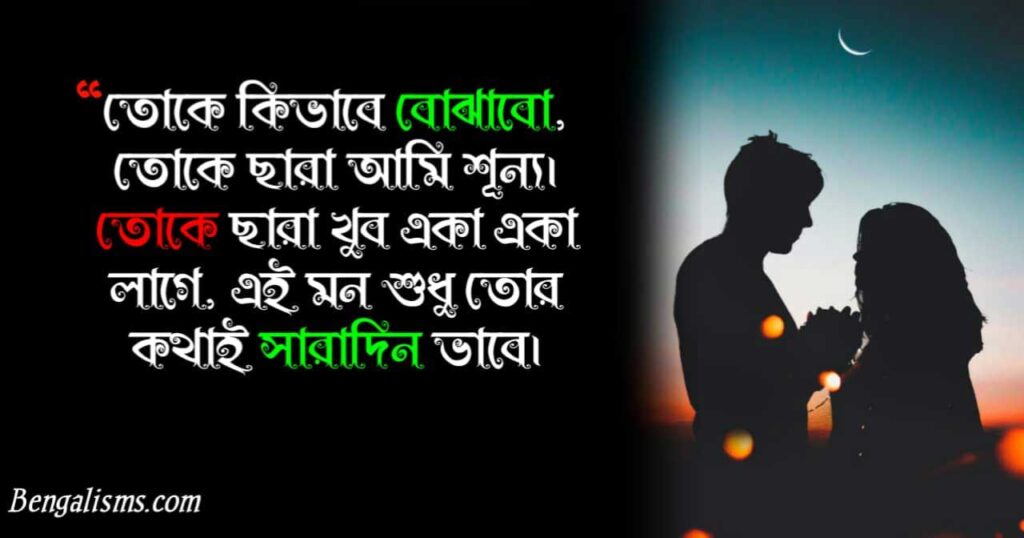 bangla romantic shayari